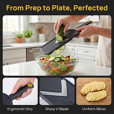 1 Pcs Mandoline Slicer for Kitchen, Vegetable Chopper Multifunctional Cutter for Potato Onion