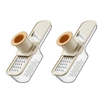 2 pc Mandoline Slicer for Kitchen, Vegetable Chopper 3-in-1 Multifunctional Cutter for Onion Carrot