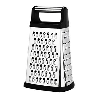 5.5"x8.9" 4-Sided Box Mandoline Slicer, Stainless Steel Vegetable Chopper with Non-Slip Base Handle