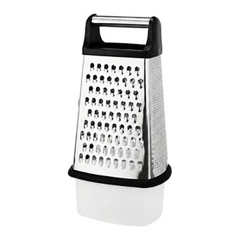 6.3"x11.8" 4-Sided Box Mandoline Slicer, Stainless Steel Vegetable Chopper with Non-Slip Base Handle