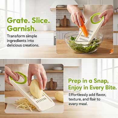 2 Pcs Mandoline Slicer for Kitchen, Vegetable Chopper Multifunctional Cutter for Onion Cucumber