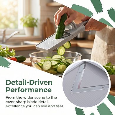 1 Pcs Mandoline Slicer for Kitchen, Vegetable Chopper Multifunctional Cutter for Onion Cucumber