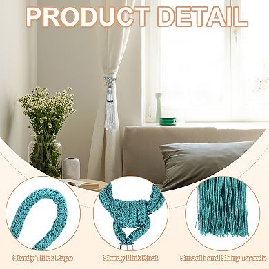 2Pcs Curtain Tassel Tiebacks, Curtain Tie Backs