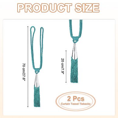 2Pcs Curtain Tassel Tiebacks, Curtain Tie Backs
