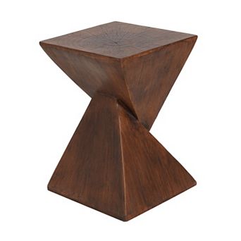 KWPZQEB Modern Hourglass Shape Side Table, Magnesium Oxide Home Furniture