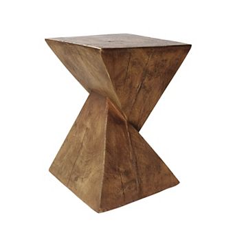 KWPZQEB Modern Hourglass Shape Side Table, Magnesium Oxide Home Furniture
