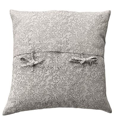 Soft Smoke Block Print Pillow