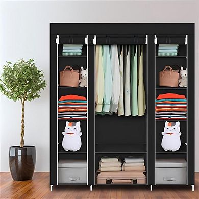 69" Portable Non-Woven Closet, Durable & Easy Assembly