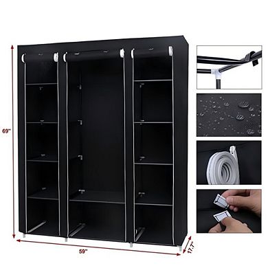 69" Portable Non-Woven Closet, Durable & Easy Assembly