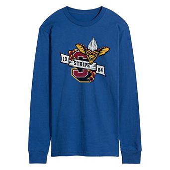 Men's Gremlins Stripe Vintage Collegiate 1984 Long Sleeve Graphic T-Shirt