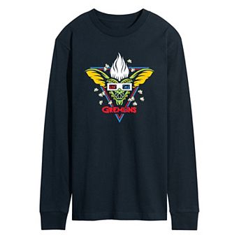 Men's Gremlins Stripe 3D Graphic Long Sleeve T-Shirt