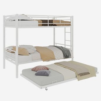 GOODSILO Heavy-Duty Sturdy Bunk Bed with Safety Guardrail and Noise Reduction