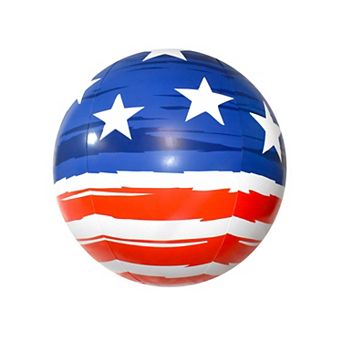 Americana Luxe 48” Jumbo Beach Ball Inflatable Beach Ball with American Flag