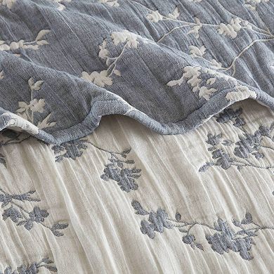 Harbor House Catalina Botanical Cotton Jacquard Throw Blanket