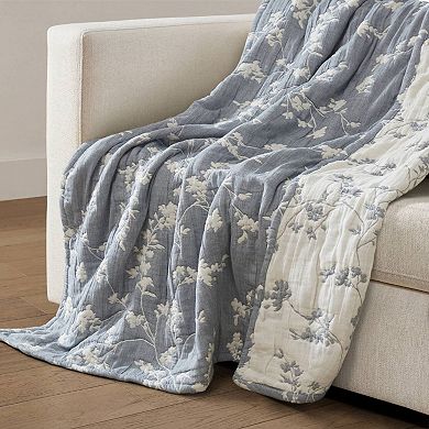 Harbor House Catalina Botanical Cotton Jacquard Throw Blanket