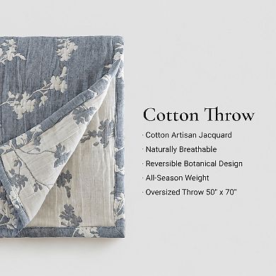 Harbor House Catalina Botanical Cotton Jacquard Throw Blanket