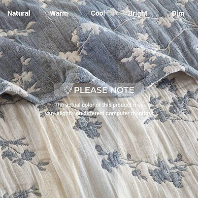 Harbor House Catalina Botanical Cotton Jacquard Throw Blanket