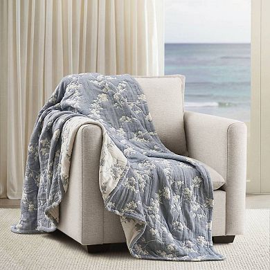 Harbor House Catalina Botanical Cotton Jacquard Throw Blanket