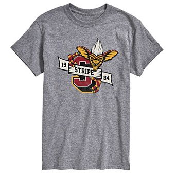 Men's Gremlins Stripe Vintage Collegiate 1984 Short Sleeve Graphic T-Shirt