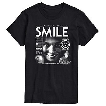 Men's Smile Horror Movie Collage Short Sleeve Graphic T-Shirt