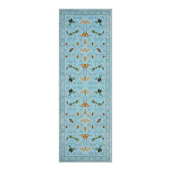 Machine Washable Soft Area Rugs for Living Room, Low Pile Non Slip Bedroom Rug Under Bed Ultra-Thin