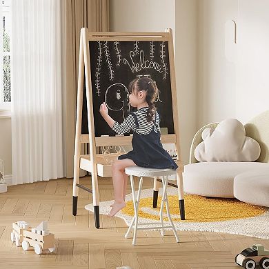Folding Stool Chair with Handle, Portable Heavy Duty Round Foldable Stool,Non-Slip Feet