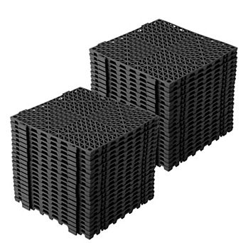 PVC Floor Non-Slip Splicing Waterproof Mat,Non-Slip Drainage Holes for Kitchen, Yard