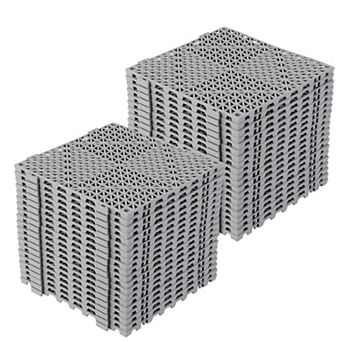 PVC Floor Non-Slip Splicing Waterproof Mat,Non-Slip Drainage Holes for Kitchen, Yard