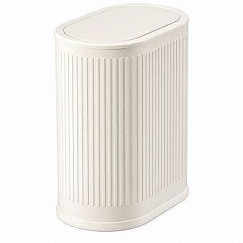 1.6 Gallon Stainless Steel Trash Can With Lid Slim Space Saving Waste Bin For Home Office Bathroom