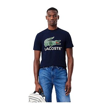 Lacoste Mens Crocodile Print Regular T-Shirt