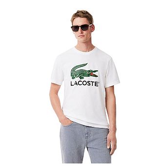 Lacoste Mens Crocodile Print Regular T-Shirt