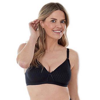 Bestform Striped Wireless Cotton Bra with Lightly-Lined Cups 5006248