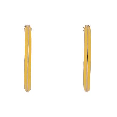 Hallmark Pencil Hoop Earrings