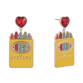 Hallmark Enamel Crayon Earrings