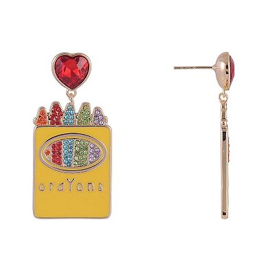 Hallmark Enamel Crayon Earrings