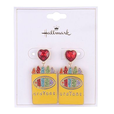 Hallmark Enamel Crayon Earrings