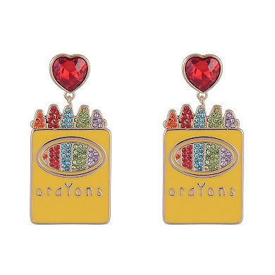 Hallmark Enamel Crayon Earrings