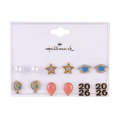 Hallmark 2026 Graduation 6 Pack Stud Earring Set