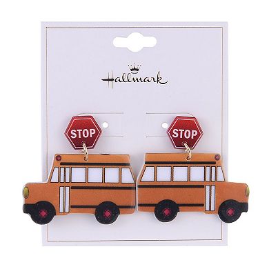 Hallmark Acrylic School Bus Earrings