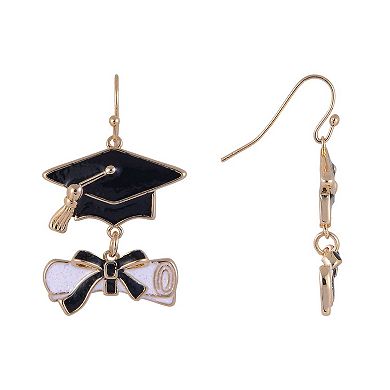 Hallmark Graduation Cap and Diploma Earrings