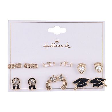 Hallmark Graduation 6 Pack Stud Earring Set