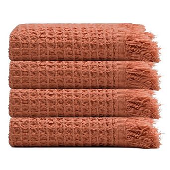 Waffle Turkish Cotton Kitchen & Guest Towel - Set of 4