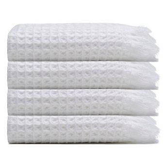 Waffle Turkish Cotton Kitchen & Guest Towel - Set of 4