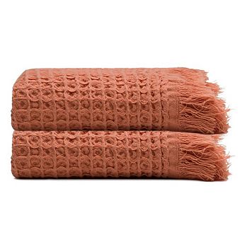 Waffle Turkish Cotton Kitchen & Guest Towel - Set of 2