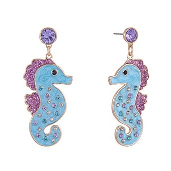 Hallmark Blue Seahorse Earrings