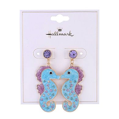 Hallmark Blue Seahorse Earrings