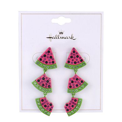 Hallmark Watermelon Linear Earrings