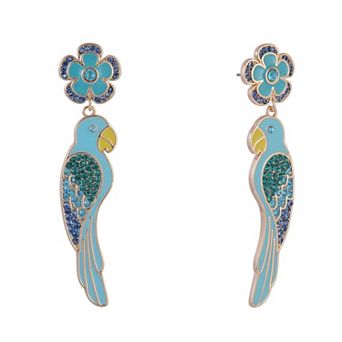 Hallmark Blue Parrot Earrings