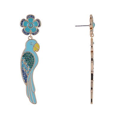 Hallmark Blue Parrot Earrings