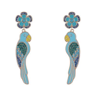 Hallmark Blue Parrot Earrings